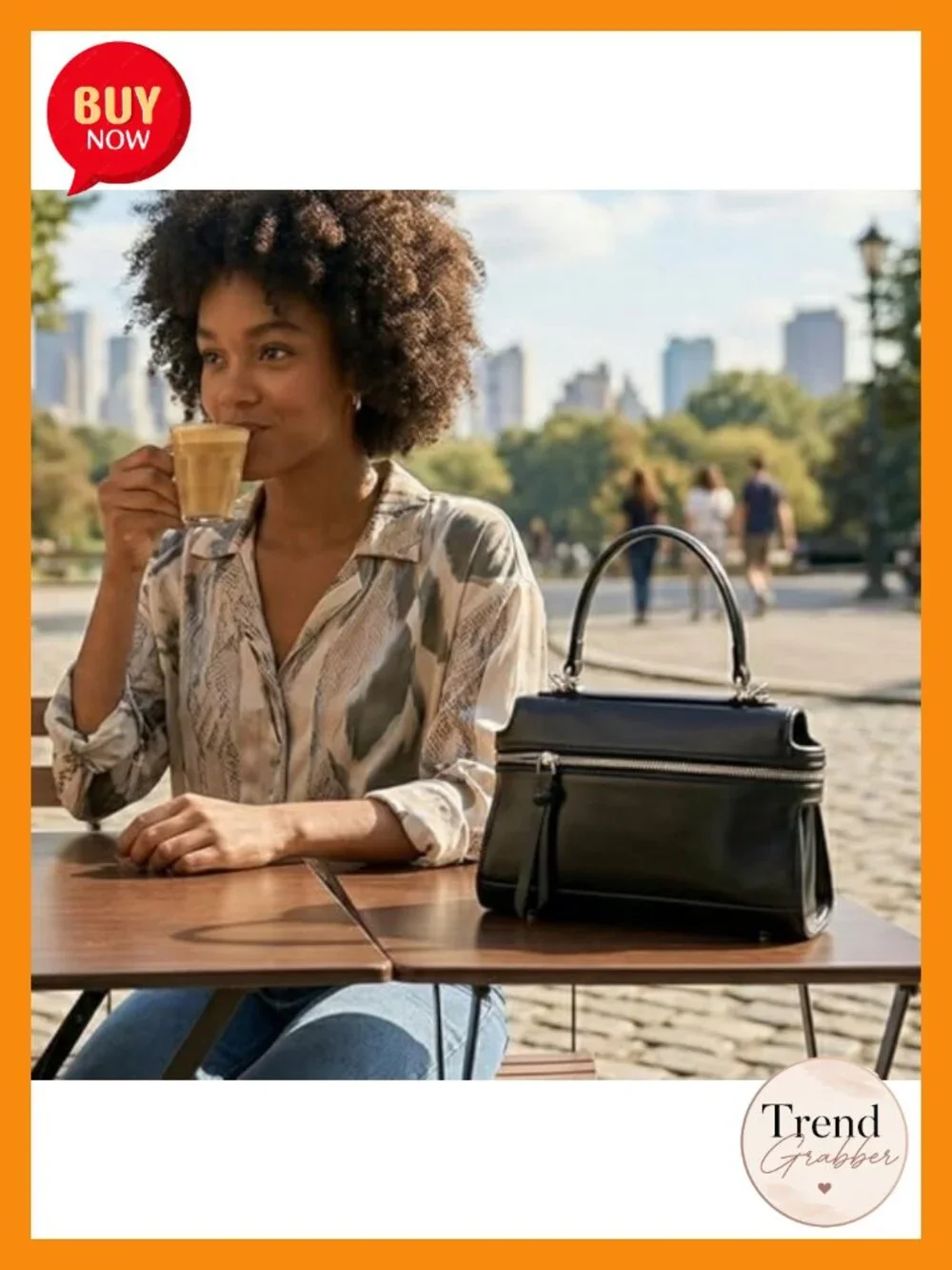 Vegan Leather Structured Satchel Crossbody with Adjustable Strap